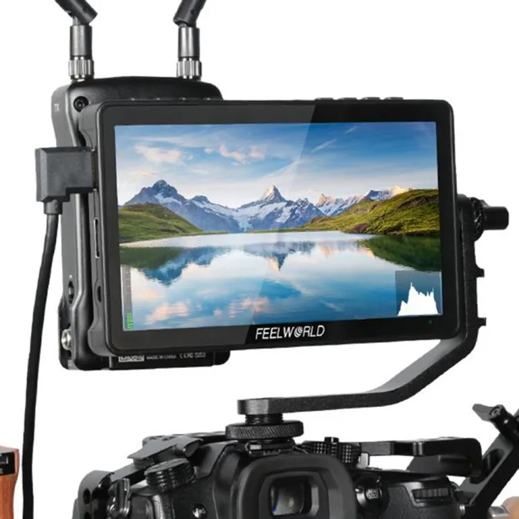 FEELWORLD F5 Pro V4 6 인치 IPS 터치 스크린 3D LUT 4K HD.MI 입력 출력 틸트 암 DSLR 카메라 필드 모니터