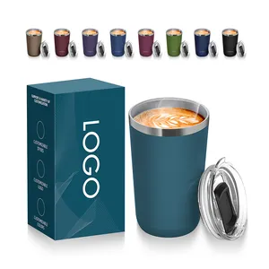 Vacuum Double Wall Stainless Steel Tumbler Cups Vacuum Insulated Stainless Steel Coffee Tumbler Cups With Sliding Lid