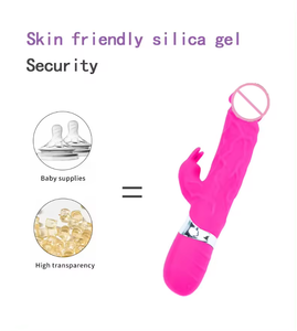 Silikon-Hasen-<span class=keywords><strong>Vibrator</strong></span> mit 7 Frequenzen, G-Punkt Vaginal-<span class=keywords><strong>Vibrator</strong></span>, Leistungsstarker Realistischer Dildo-<span class=keywords><strong>Vibrator</strong></span>, Sexspielzeug für Frauen zur Luststeigerung und zum Höhepunkt - Product Image 4