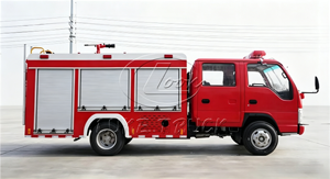 Camion de pompiers Isuzu 2cbm avec canon à eau sur le toit, portée de 50 m, camions de pompiers à vendre - Product Image 5