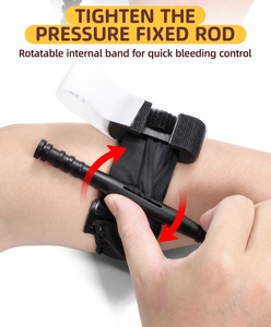 Tourniquet taktis perban hemostatik, satu tangan operasi darurat Hiking luar ruangan - Product Image 4