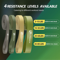 Bandes de Résistance Élastiques en Latex Personnalisables avec Logo 2080mm pour Fitness, Exercice, Étirement et Entraînement d'Assistance aux Tractions