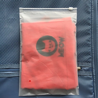 Sacs en plastique refermables avec fermeture éclair et logo personnalisé, finition givrée, pour l'emballage de chaussures et de vêtements