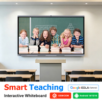 Écran plat interactif Android 4K UHD avec Google EDLA pour la salle de classe intelligente, les réunions d'affaires, la formation et les présentations
