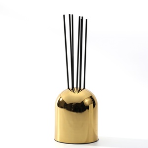 MAXERY Home Fragrance Diffuseur éclectique Diffuseur d'aromathérapie en métal Ornement Fer Or Argent Porte-Encens pour Yoga Méditation - Product Image 4