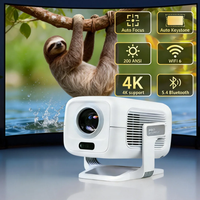 Nuevo Proyector LED Android 14 con Resolución 1920x1080 Full HD, Home Theater, BT 5.4, WiFi 6, Enfoque Automático, Mini TV Portátil