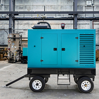 Groupe électrogène diesel super silencieux insonorisé ST BRAND NEW monté sur remorque, 100 kVA, 480 V, triphasé, moteur Weichai, réservoir de carburant