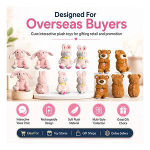 ตุ๊กตากระต่ายสีชมพู AI แบบกำหนดเอง ของเล่นเสริมพัฒนาการด้านภาษา พร้อมฟังก์ชั่นเล่านิทาน ชาร์จผ่าน USB ของขวัญสำหรับเด็กก่อนวัยเรียน ผู้จัดจำหน่าย - Product Image 2