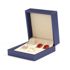 Custom Jewelry Box Top Quality Luxury PU Leather Forte Thin Jewelry Arrangement <b>Boxes</b> Ring Pendant <b>Earring</b> <b>Gift</b> Case - Product Image 4