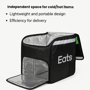 Mochila Térmica con Estampado de Leopardo para Entrega de Alimentos, Pizza, Vino y Otros Productos, Ecológica, de Oxford Reciclable - Product Image 2