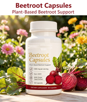 Capsules de Betterave, Vente en Gros Usine, Formule Personnalisée, Marque Privée, Capsules de Betterave Complètes, Qualifications Complètes, Complément Alimentaire