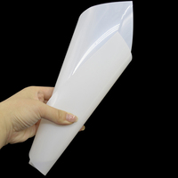 Feuille de polypropylène brillante personnalisée, fine, 0,3 mm, 0,5 mm, 0,8 mm, couleur blanche, feuille de plastique PP polypropylène