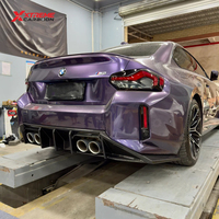 Difusor Trasero de Fibra de Carbono Seca XTREME Estilo U17 de Una Pieza para BMW M2 G87 con Salida Cuádruple