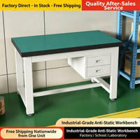 Banc de travail antistatique pour usine, ligne de production, atelier, table d'inspection, maintenance, emballage, assemblage