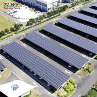 Fournisseur chinois de panneaux photovoltaïques hautement étanches, système de montage de carport solaire avec borne de recharge personnalisable
