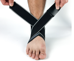 उच्च गुणवत्ता वाले पॉलिएस्टर + लेटेक्स यार्न सामग्री टखने का पट्टा आपके टखनों को चोट से बचाता है - Product Image 2