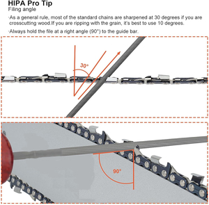 El Kit de afilado de motosierra de 8 piezas incluye limas redondas de 5/32 pulgadas de 3/16 pulgadas y 7/32 pulgadas, kit de limas planas de 6 pulgadas para afilador de motosierra - Product Image 2