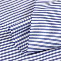 Tissu Textile Rayé Uni Tendance Style Campagne 60% Polyester 40% Coton Teint en Fil pour Confection de Robes