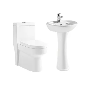 Medyag South America Classic Toilet Basin Bathroom Sets Dual Flush Siphonic Inodoro Commode