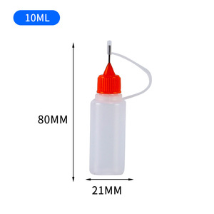 A granel transparente Squeeze Soft LDPE 5ml 10ml 15ml 20ml 30ml 50ml 100mL 120ml aplicador de aceite de costura punta de aguja botella de plástico - Product Image 4