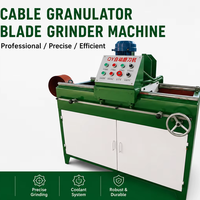 Machine de recyclage de câbles avec lame de broyeur pour affûtage de couteaux de granulateur, grande capacité, machine à affûter les couteaux de 800 mm