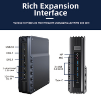 Office AI Gaming Mini-PC-Kern Ultra 5 235H Ultra 7 255H Ultra 9 285H Lichtbogen grafik HD DP Thunderbolt4 Dual 2.5G Lan Mini-Computer