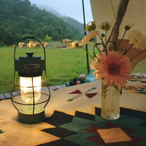 LED Rechargeable Camping <b>Lantern</b> 550 Lumens Warm White Portable Tent Light Retro Style Outdoor Use - Product Image 1