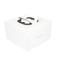 Boîte à gâteau d'anniversaire de vente chaude 4 pouces 6 pouces 8 pouces portable mousse au fromage domestique petite boîte d'emballage de crème pâtissière