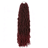 Extensions de dreadlocks souples pour tressage, double trame, 12 mèches par paquet, 24 pouces, synthétiques, hydrofuges et à séchage rapide