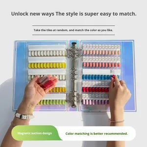 Libro Espositivo Magnetico per <span class=keywords><strong>Unghie</strong></span> 120/240 Colori, in Acrilico e Plastica, per Nail Art Professionale UV, con Pagine Rimovibili - Product Image 3