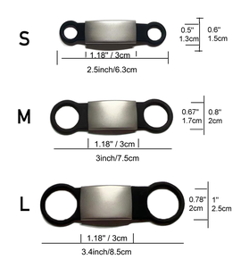 XL Stainless Steel <b>Custom</b> Pet ID <b>Tag</b> Button Closure <b>Dog</b> Name <b>Tag</b> Solid Ribbons Personalized Engraved Eco-friendly No Noise - Product Image 2