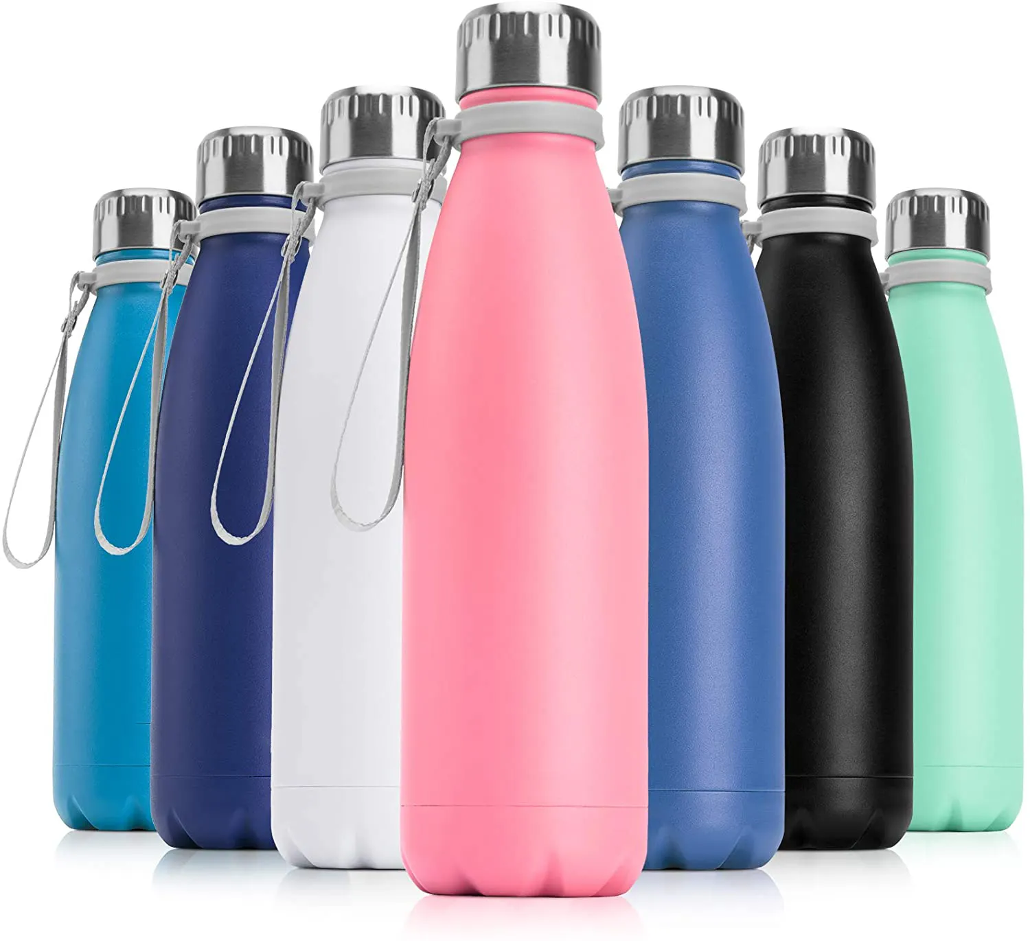 Aluminum Sublimation Blanks Sport Water Bottle 17 oz/500 ml Insulated Water Bottle Single Wall Vacuum Sports Water Bottle PBA Fr