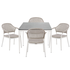 <span class=keywords><strong>Set</strong></span> <span class=keywords><strong>da</strong></span> <span class=keywords><strong>Giardino</strong></span> di Alta Gamma in Corda Intrecciata, <span class=keywords><strong>Tavolo</strong></span> <span class=keywords><strong>e</strong></span> <span class=keywords><strong>Sedie</strong></span> per Balcone, Arredamento <span class=keywords><strong>da</strong></span> Esterno Impermeabile <span class=keywords><strong>e</strong></span> Resistente al Sole - Product Image 6