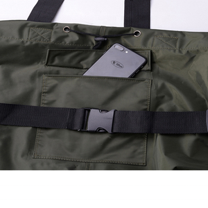 Pantalon de pêche en PVC pour l'extérieur avec <span class=keywords><strong>bottes</strong></span> intégrées, imperméable et respirant, combinaison de pêche à la poitrine - Product Image 4