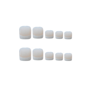 Venta caliente nuevo 24 unids/caja <span class=keywords><strong>uñas</strong></span> francesas desnudas <span class=keywords><strong>uñas</strong></span> de punta cuadrada Rosa cubierta completa prensa en las <span class=keywords><strong>uñas</strong></span> de los <span class=keywords><strong>pies</strong></span> - Product Image 4