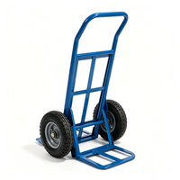 Chariot à plateforme pliable en acier robuste avec roues en caoutchouc solides, chariot de transport portable, chariot de manutention OEM pour la logistique