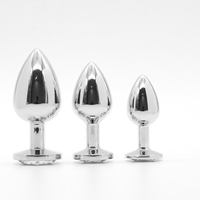 S-HANDE Ensemble de Plugs Anaux en Métal Inoxydable pour Adultes avec Bijou, Dilatateur, Plug Anal Queue de Renard pour Femme, Plug Anal Géant