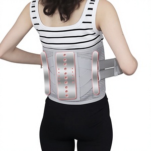 KS Lumbar <b>Support</b> Belt Wide Steel Plate Adjustable Breathable For <b>Back</b> Pain Relief Universal Size - Product Image 3