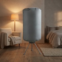 Séchoir à linge électrique intelligent avec minuterie, machine de séchage automatique, séchoir à linge rond pliable et portable pour la maison