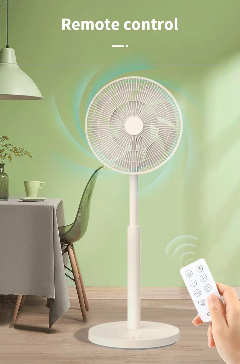 Runal điện AC DC BLDC bệ tháp thông minh Wifi có thể sạc lại tầng thường vụ fan hâm mộ với điều khiển từ xa cho nhà