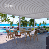 Modernes Design Terrassendach motorisierter Aluminiumgarten-Pergola Schwimmbad Hinterhof Gazebo