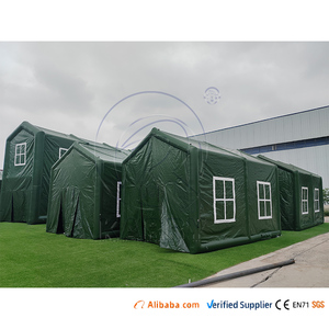 Tente gonflable portable en PVC sur mesure, hermétique, avec toit en dôme, couleur vert OD, pour événements et fêtes - Product Image 4