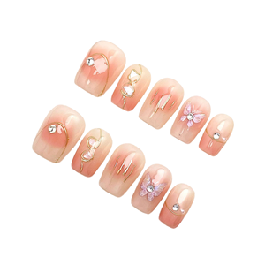 Novedad <span class=keywords><strong>de</strong></span> 2025, <span class=keywords><strong>uñas</strong></span> a presión <span class=keywords><strong>de</strong></span> estilo francés <span class=keywords><strong>de</strong></span> lujo, patrón cuadrado <span class=keywords><strong>de</strong></span> diamante <span class=keywords><strong>de</strong></span> bailarina hecho a mano para aplicación <span class=keywords><strong>de</strong></span> dedos para <span class=keywords><strong>niñas</strong></span> - Product Image 4