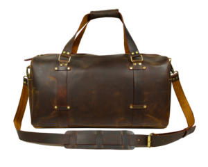 Genuine Leather Handmade Vintage Office Travel Duffal Bag Light Weight Leather Backpacks Pouch <b>Luggage</b> Leather Women Duffal Bag - Product Image 6