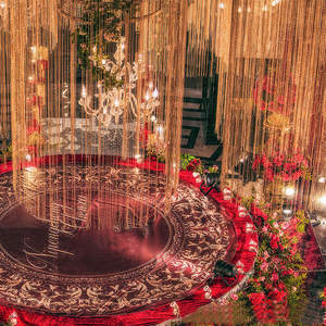 Gorden pintu tali berkilau, hiasan pernikahan rumah Panel jendela rumbai kain pinggiran manik-manik gantung untuk dekorasi rumah - Product Image 1