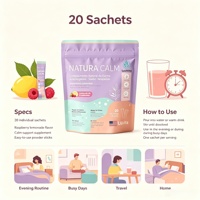 Poudre d'électrolytes OEM, boisson naturelle apaisante complexe avec Ashwagandha et vitamines, favorise l'équilibre hormonal, la concentration et un sommeil réparateur