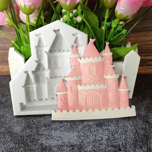 Molde de Silicona para Hacer un <span class=keywords><strong>Castillo</strong></span>, Molde de Silicona para Pastel, Chocolate, Aromaterapia, Yeso, Fondant - Product Image 3