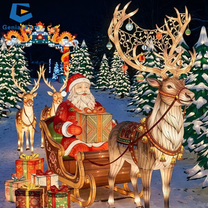 Lanternes chinoises en forme de <span class=keywords><strong>tortue</strong></span> FL-71, imperméables pour l'extérieur, lanternes traditionnelles en soie avec lumières pour les fêtes de Noël - Product Image 3