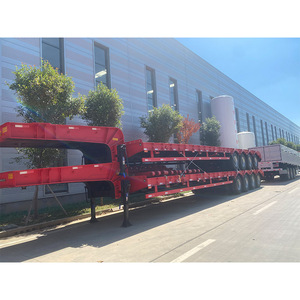 Semi-<span class=keywords><strong>remorque</strong></span> surbaissée robuste et durable de 120 tonnes pour le transport de marchandises - Product Image 3