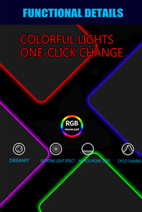 Blue Star RGB Mauspad XXL Computer-Tastaturunterlage Gaming-Zubehör <span class=keywords><strong>LED</strong></span> Gamer PC Verbindbare Matte USB Gaming-Schreibtischunterlage - Product Image 5